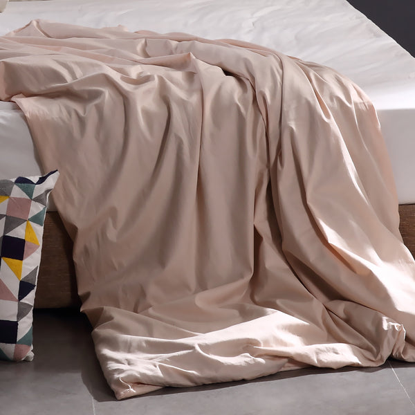 DreamZ 198x122cm Cotton Anti Anxiety Weighted Blanket Cover Protector Beige DreamZ