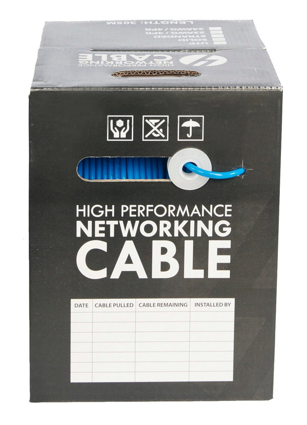 Cat 6 LSZH LAN Ethernet Cable 305m - Reel Box: Blue Deals499