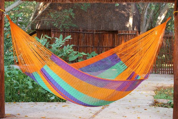 Mayan Legacy Queen Size Cotton Mexican Hammock in Alegra Colour Deals499