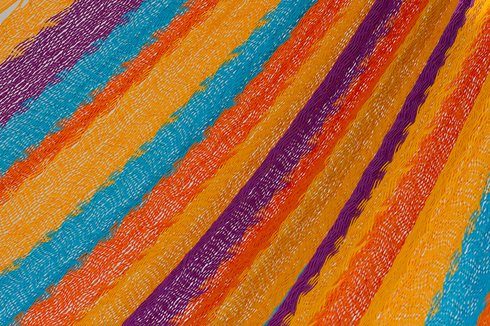 Mayan Legacy Queen Size Cotton Mexican Hammock in Alegra Colour Deals499