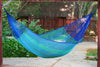 Mayan Legacy Queen Size Cotton Mexican Hammock in Caribe Colour Deals499