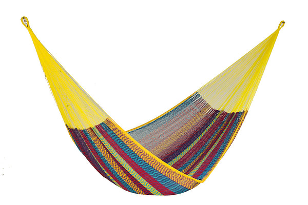 Mayan Legacy Queen Size Cotton Mexican Hammock in Confeti Colour Deals499