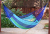 Mayan Legacy Queen Size Cotton Mexican Hammock in Oceanica Colour Deals499