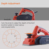 Traderight 710W Electric Wood Planer Door Plane Hand Held Woodworking Blade Only Deals499