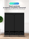 Levede Portable Wardrobe 4 Drawers Storage Cabinet Organiser With Shelves Deals499