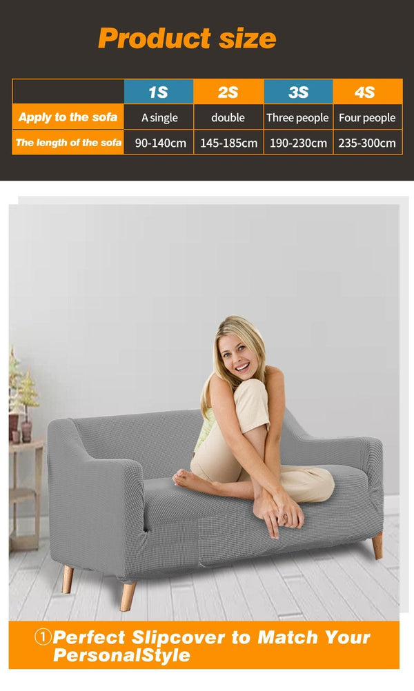 DreamZ Couch Stretch Sofa Lounge Cover Protector Slipcover 2 Seater Grey Deals499
