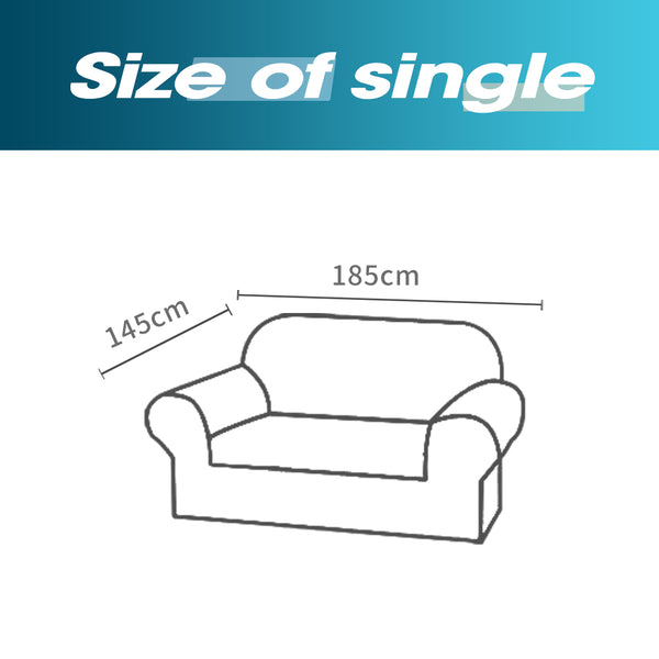 DreamZ Couch Stretch Sofa Lounge Cover Protector Slipcover 2 Seater Khaki Deals499