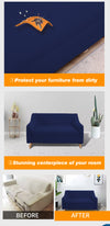 DreamZ Couch Stretch Sofa Lounge Cover Protector Slipcover 2 Seater Navy Deals499