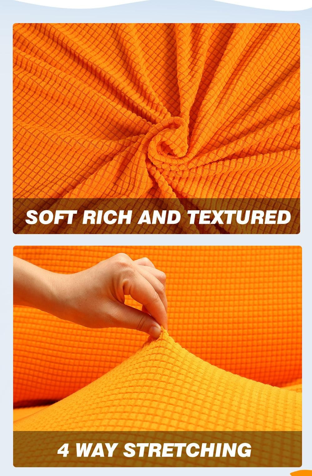 DreamZ Couch Stretch Sofa Lounge Cover Protector Slipcover 2 Seater Orange Deals499