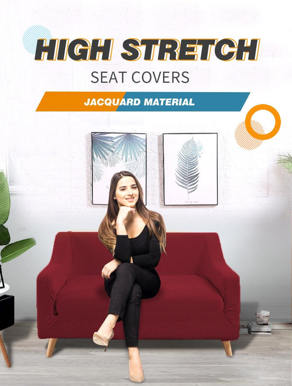 DreamZ Couch Stretch Sofa Lounge Cover Protector Slipcover 2 Seater Wine Deals499