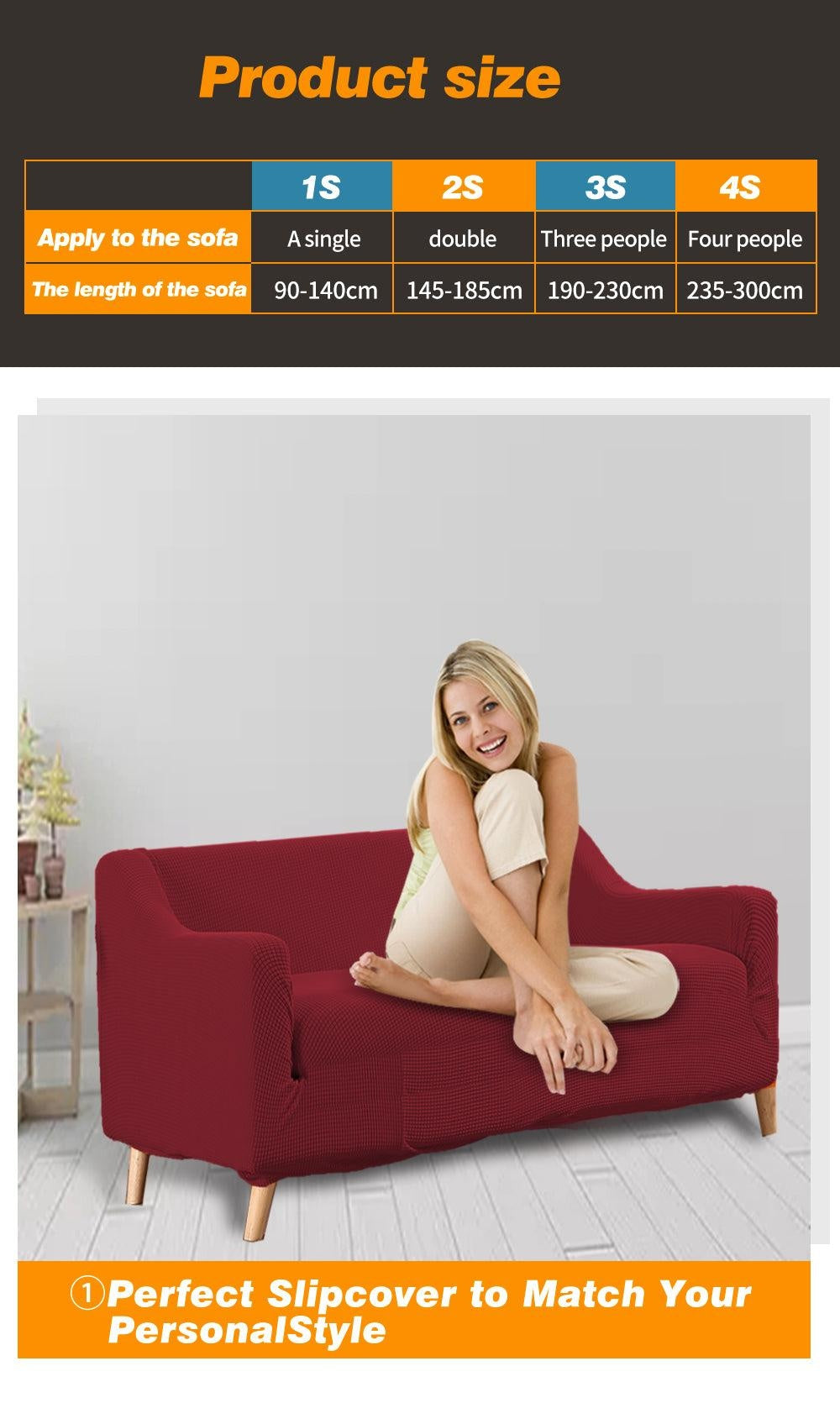 DreamZ Couch Stretch Sofa Lounge Cover Protector Slipcover 2 Seater Wine Deals499