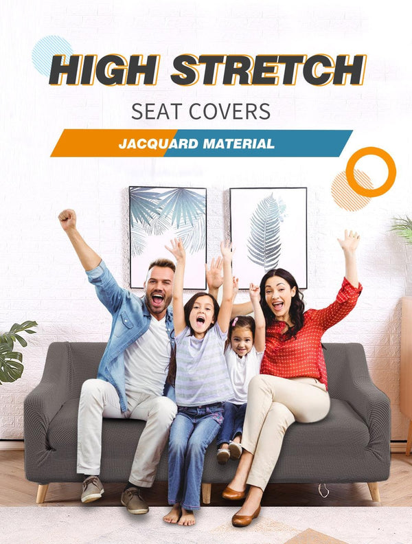 DreamZ Couch Stretch Sofa Lounge Cover Protector Slipcover 4 Seater Chocolate Deals499