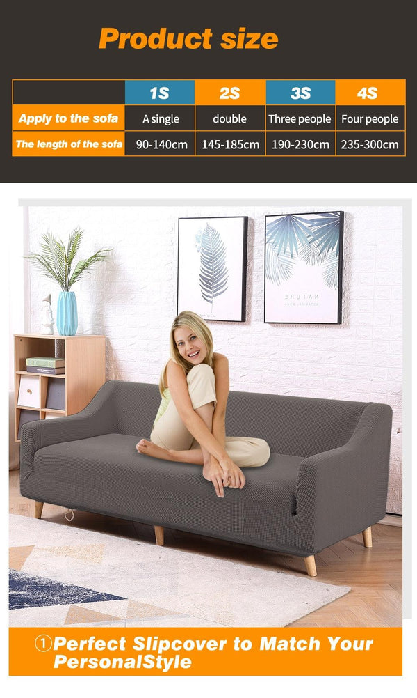 DreamZ Couch Stretch Sofa Lounge Cover Protector Slipcover 4 Seater Chocolate Deals499