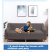 DreamZ Couch Stretch Sofa Lounge Cover Protector Slipcover 4 Seater Chocolate Deals499