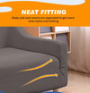DreamZ Couch Stretch Sofa Lounge Cover Protector Slipcover 4 Seater Chocolate Deals499