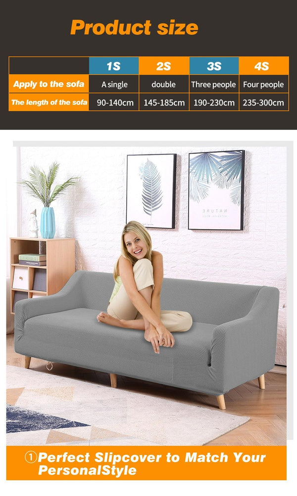 DreamZ Couch Stretch Sofa Lounge Cover Protector Slipcover 4 Seater Grey Deals499