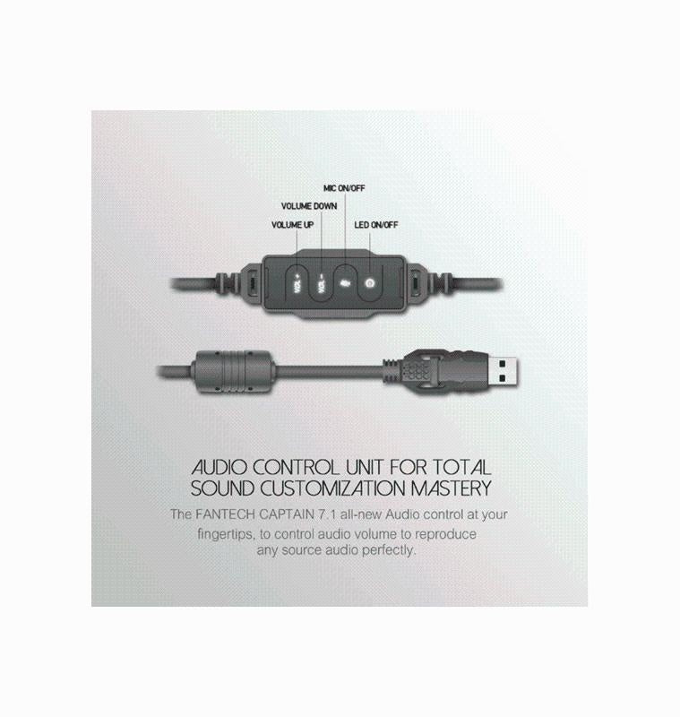 HG11 CAPTAIN 7.1 Surround Sound USB Gaming Headphone Headset Headband With Adjustbale Bass Noise Isolating Deals499