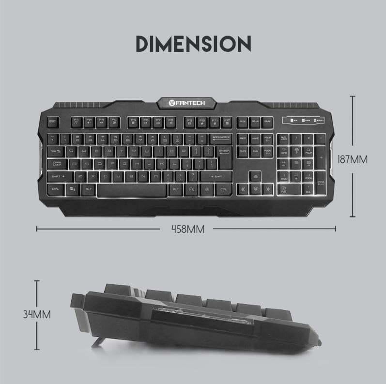 Fantech Wired Keyboard K511 Hunter Pro 104 Keys Gaming Keyboard Deals499