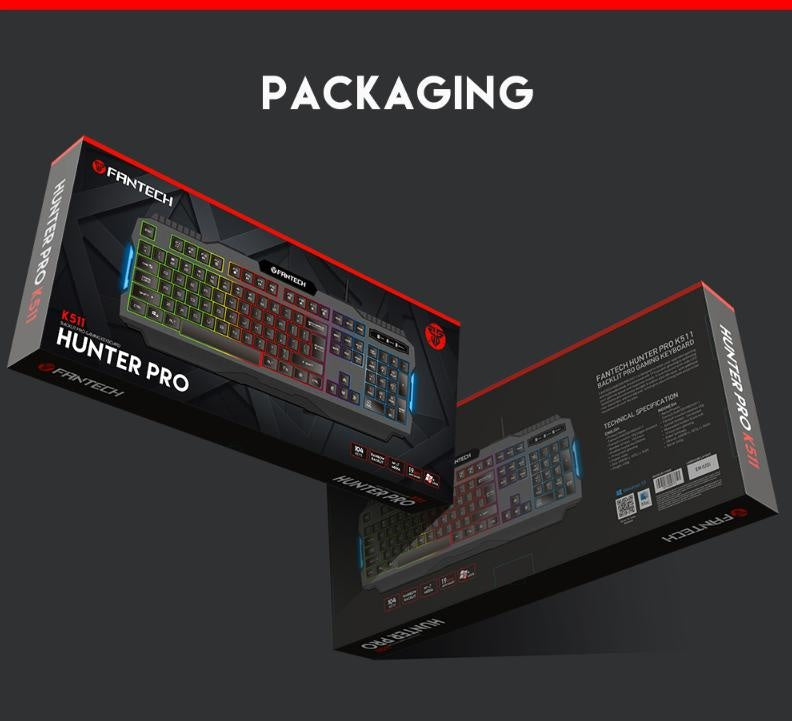 Fantech Wired Keyboard K511 Hunter Pro 104 Keys Gaming Keyboard Deals499
