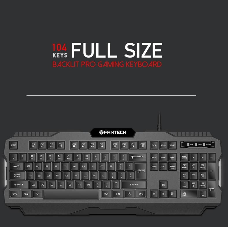 Fantech Wired Keyboard K511 Hunter Pro 104 Keys Gaming Keyboard Deals499