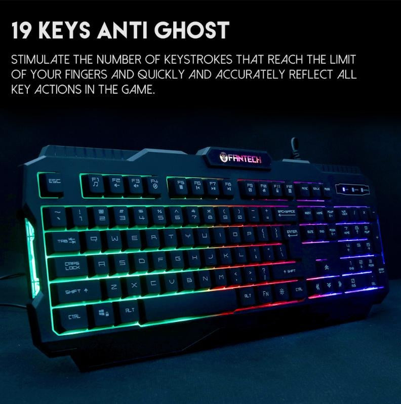 Fantech Wired Keyboard K511 Hunter Pro 104 Keys Gaming Keyboard Deals499