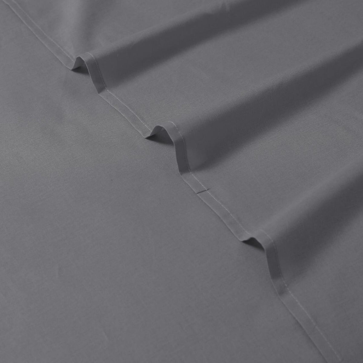 Elan Linen 1200TC Organic Cotton Single Grey Bed Sheet Set Deals499