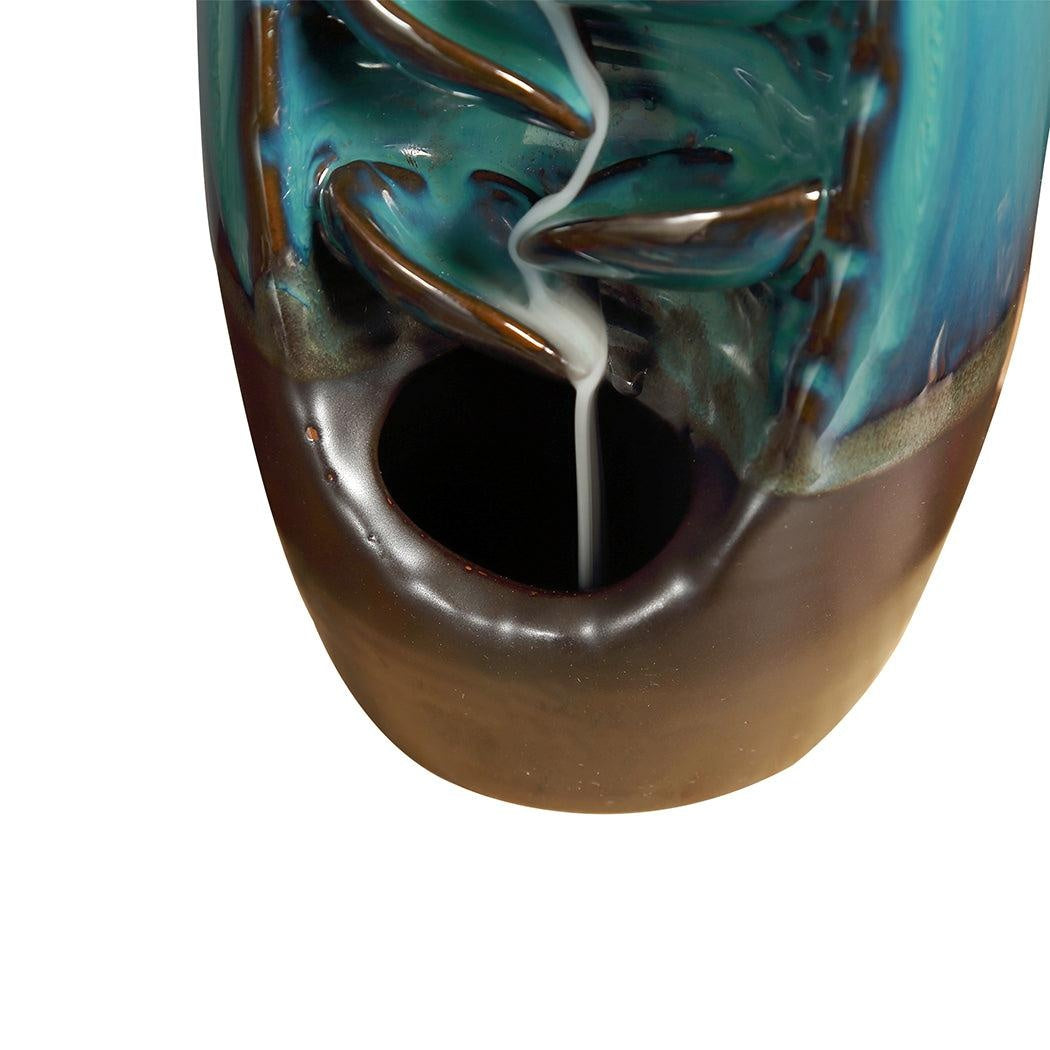Incense Burner Mountain Waterfall Smoke Backflow Ceramic Cone Holder + 198 Cones Deals499