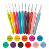 30 Pcs Crochet Hooks Kit Yarn Knitting Needles Sewing Tools Grip Set With Bag Deals499