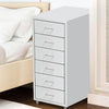 6 Tiers Steel Orgainer Metal File Cabinet With Drawers Office Furniture White Deals499