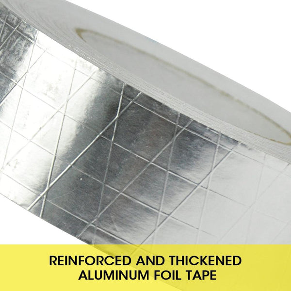 Reinforced Aluminium Foil Tape Insulation Heating Duct Silver 50mm x 50M Deals499
