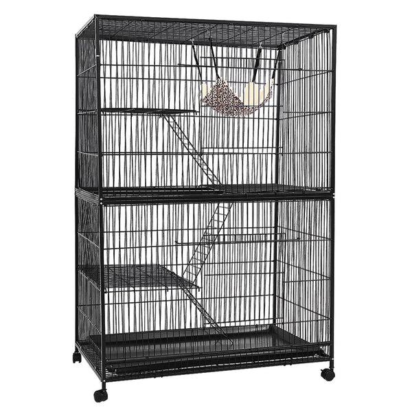 i.Pet Rabbit Cage Bird Ferret Parrot Aviary Cat Hamster 4 Level 142cm Deals499