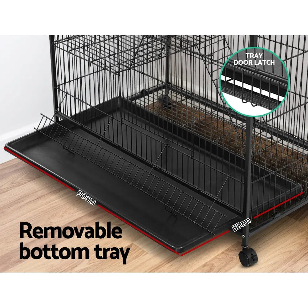 i.Pet Rabbit Cage Bird Ferret Parrot Aviary Cat Hamster 4 Level 142cm Deals499
