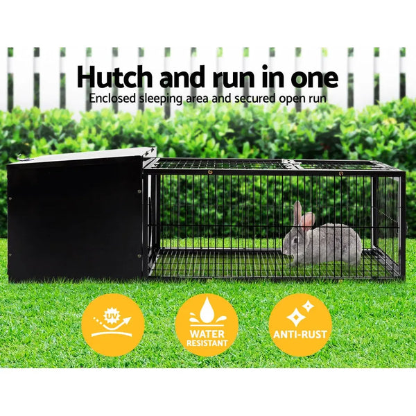 i.Pet Rabbit Cage Hutch Cages Indoor Outdoor Hamster Enclosure Pet Metal Carrier 122CM Length Deals499