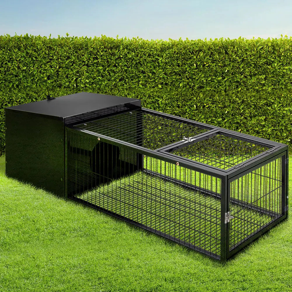 i.Pet Rabbit Cage Hutch Cages Indoor Outdoor Hamster Enclosure Pet Metal Carrier 122CM Length Deals499