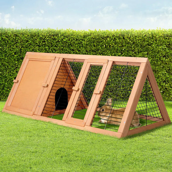 i.Pet Rabbit Hutch Wooden Chicken Coop Pet Hutch 119cm x 51cm x 44cm Deals499