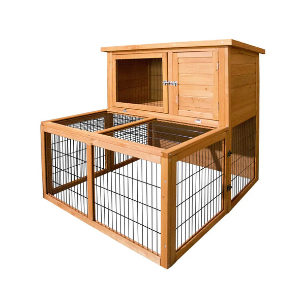 i.Pet Rabbit Hutch Wooden Pet Chicken Coop 100cm Tall Deals499