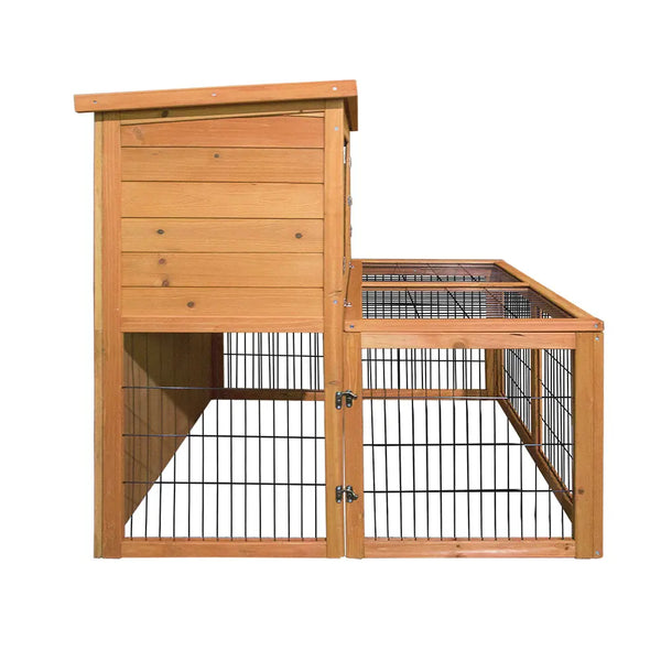 i.Pet Rabbit Hutch Wooden Pet Chicken Coop 100cm Tall Deals499