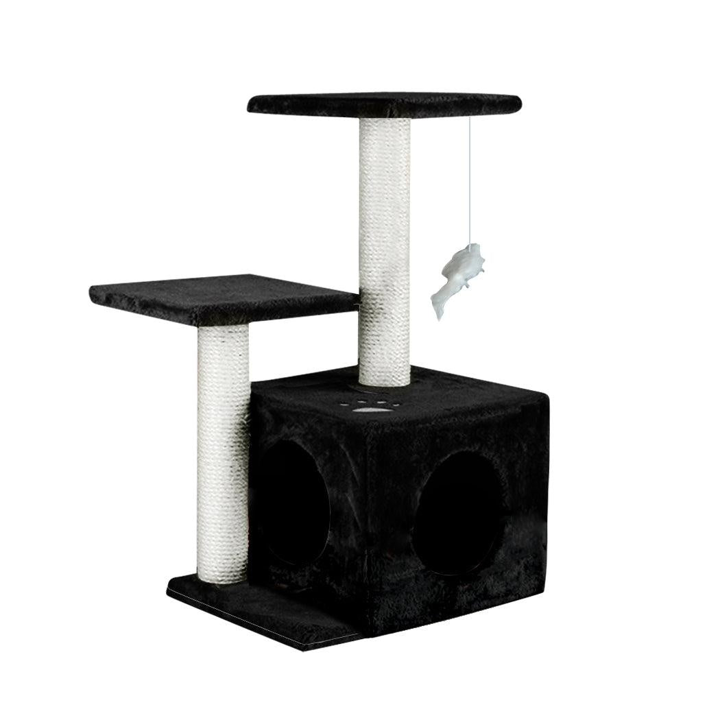 PaWz Cat Scratching Post Tree 0.6M Gym Home Condo Furniture Scratcher Pole Black Deals499