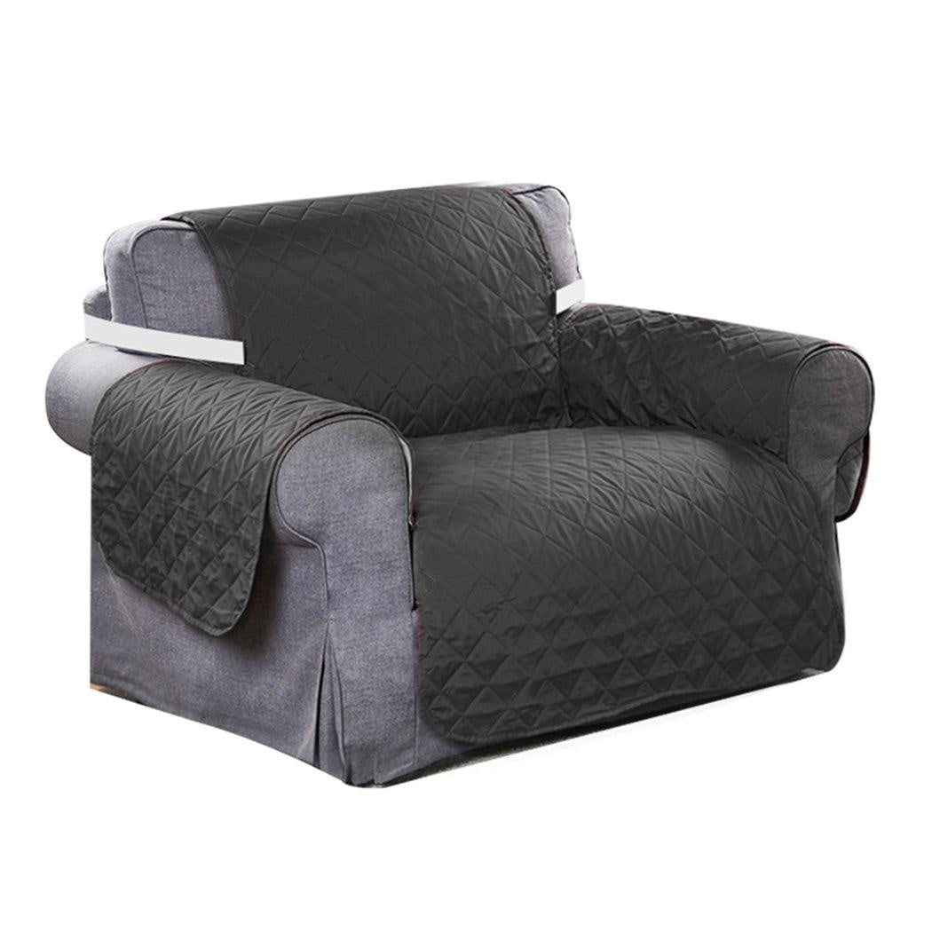 Sofa Cover Couch Lounge Protector Quilted Slipcovers Waterproof Grey 173cm x 200cm Deals499