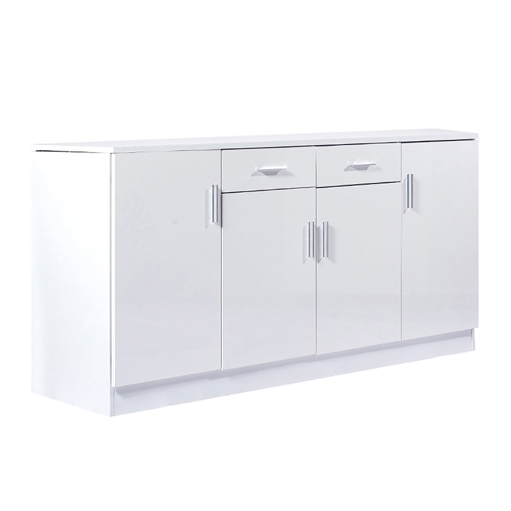 Levede Buffet Sideboard Storage Cabinet Artiss High Gloss Cupboard Drawers White Deals499