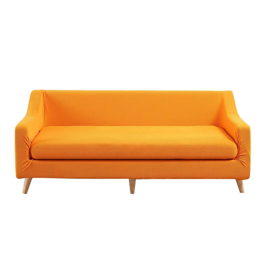 DreamZ Couch Sofa Seat Covers Stretch Protectors Slipcovers 4 Seater Orange Deals499