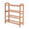 Levede 4 Tiers Bamboo Shoe Rack Storage Organizer Wooden Shelf Stand Shelves Deals499