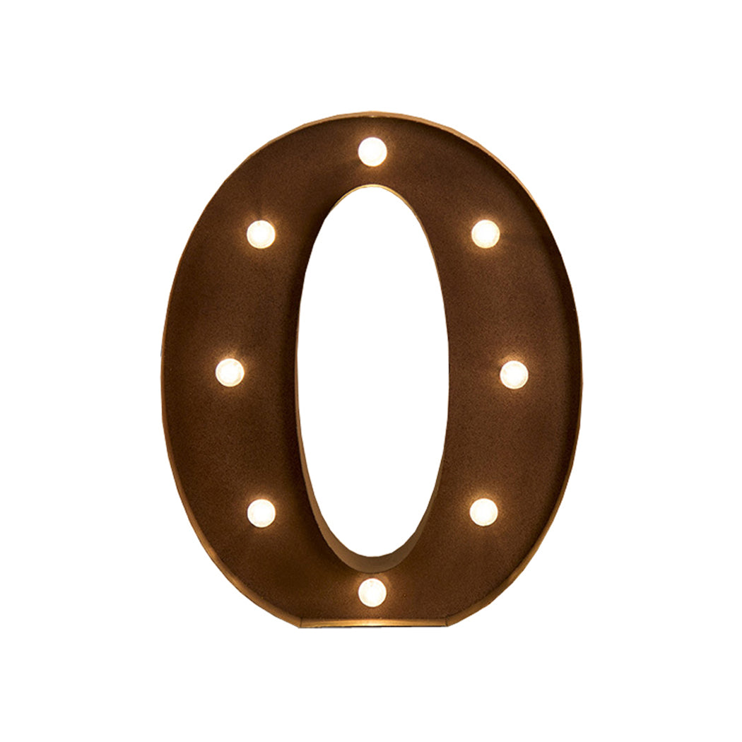 LED Metal Letter Lights Free Standing Hanging Marquee Event Party D?cor Letter O Deals499