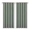 2x Blockout Curtains Panels 3 Layers Eyelet Room Darkening 180x230cm Grey Deals499