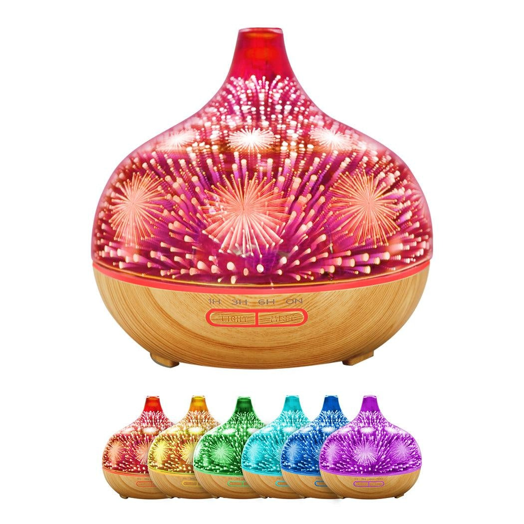 Aroma Diffuser Aromatherapy Ultrasonic 3D Air Humidifier Purifier Fireworks Deals499