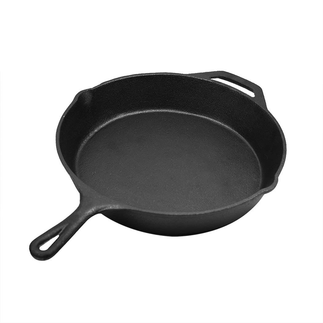 30cm Cast Iron Skillet / Fry Pan 12 Inch Pre Seasoned Oven Safe Cooktop & BBQ Deals499