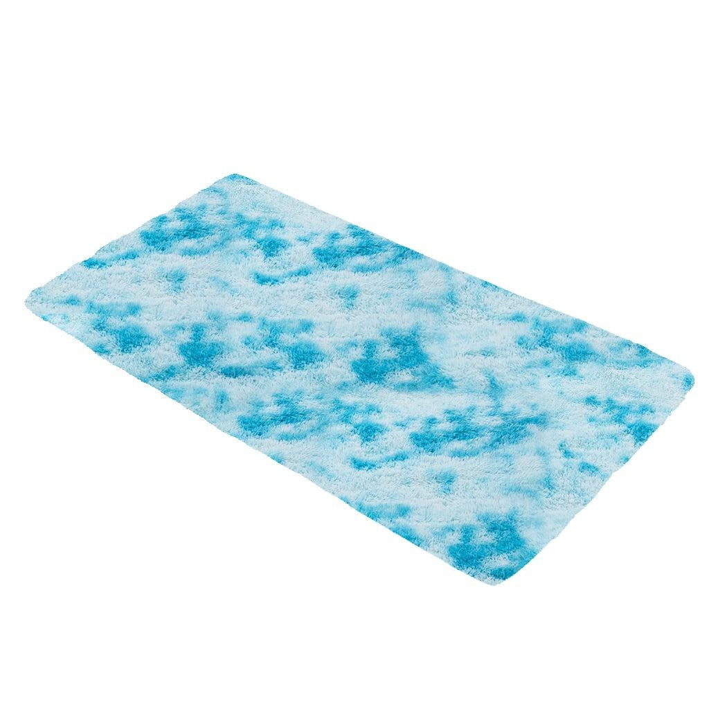 Floor Rug Shaggy Rugs Soft Large Carpet Area Tie-dyed Maldives 80x120cm Deals499
