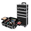 Makeup Case Professional Makeup Organiser 7 in 1 Trolley Black White Deals499