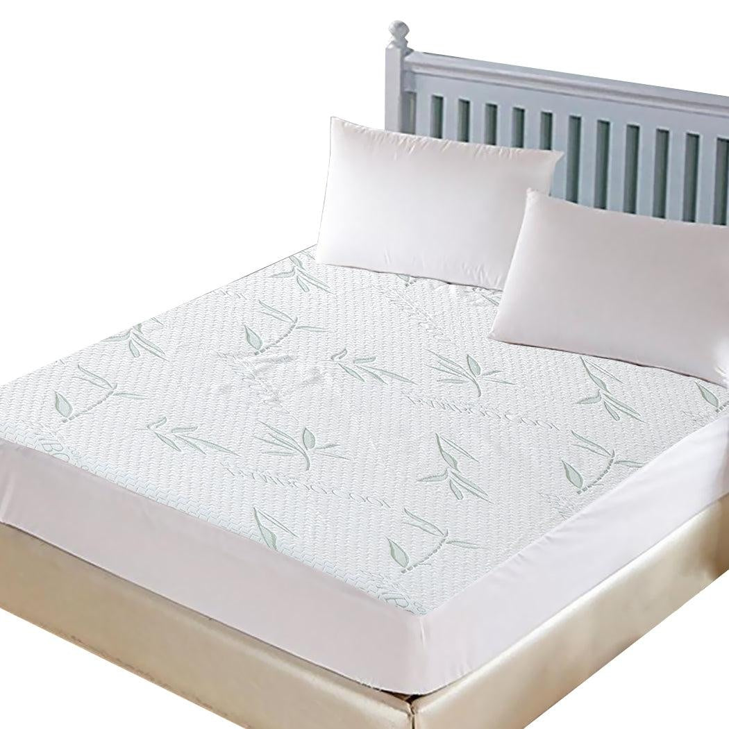 DreamZ King Single Fully Fitted Waterproof Breathable Bamboo Mattress Protector Deals499