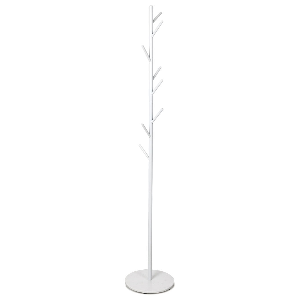 Clothes Stand Garment Coat Rack Metal Rail Portable Hanger Stand Organizer White Deals499